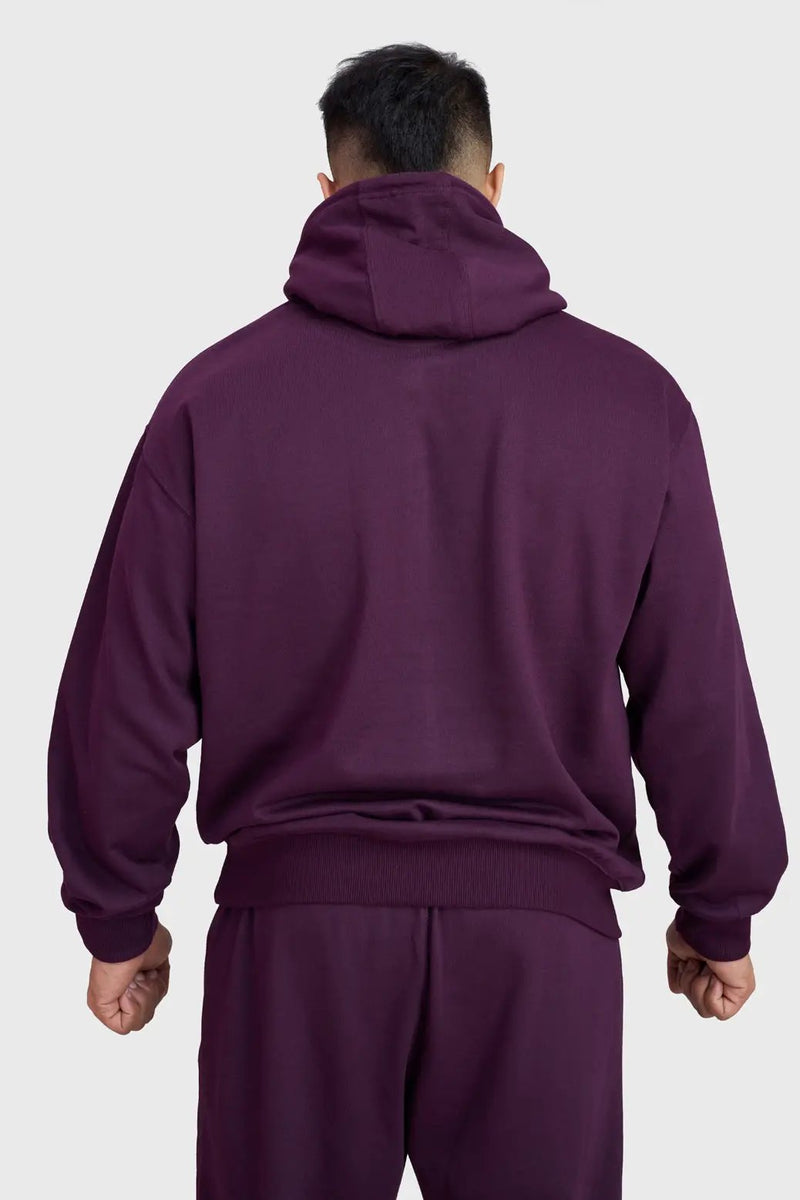 Signature Oversized Hoodie Plum by Fuaark Nz