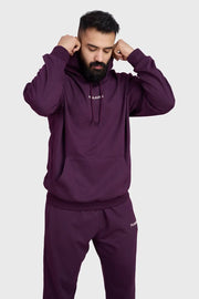 Signature Oversized Hoodie Plum by Fuaark Nz