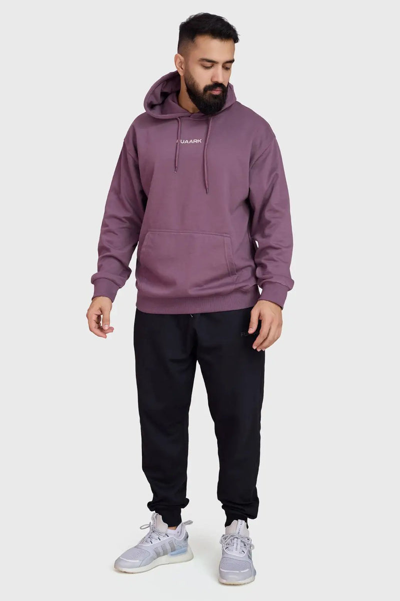 Signature Oversized Hoodie Mauve by Fuaark Nz