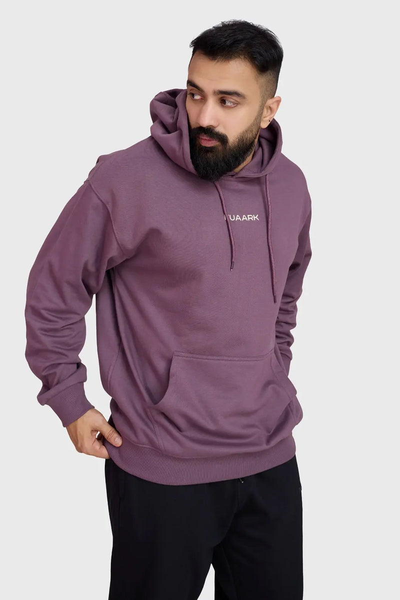 Signature Oversized Hoodie Mauve by Fuaark Nz