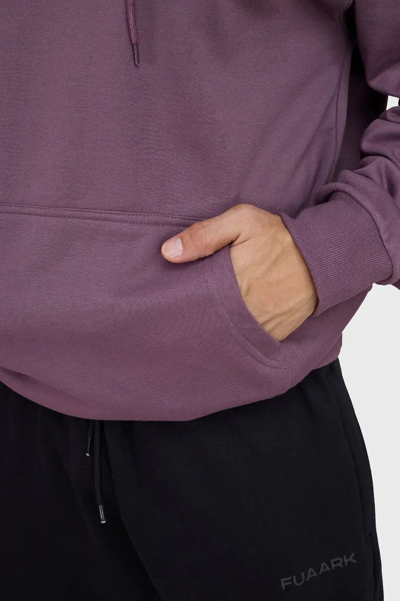 Signature Oversized Hoodie Mauve by Fuaark Nz