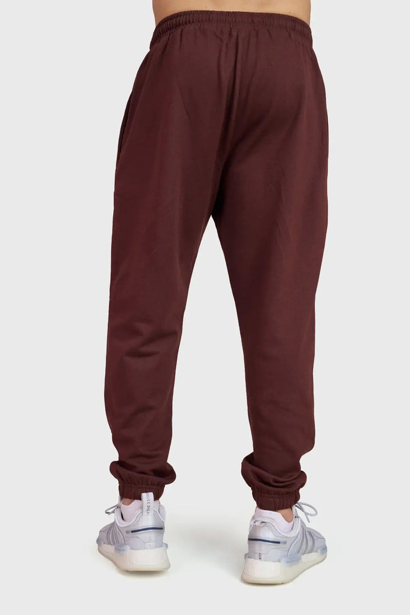 Signature Oversized Band Joggers Brown by Fuaark Nz