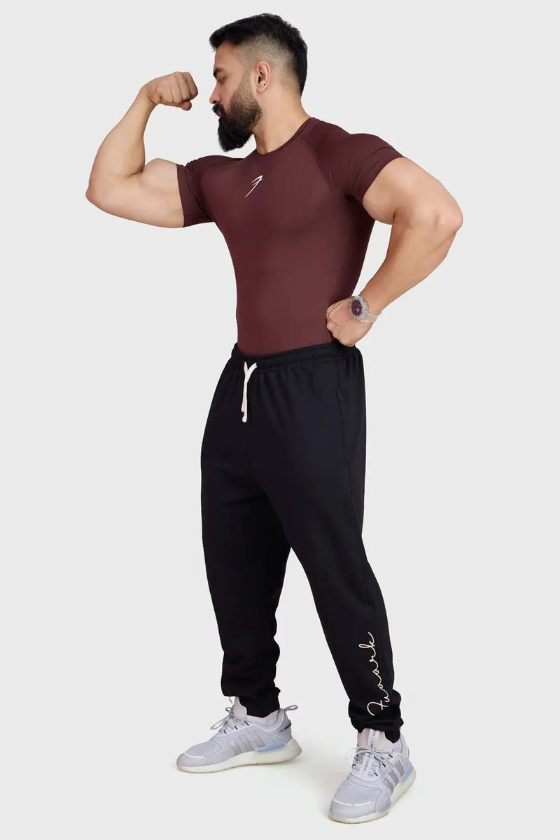 Compression T-shirt Brown by Fuaark Nz
