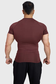 Compression T-shirt Brown by Fuaark Nz