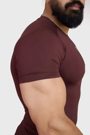 Compression T-shirt Brown by Fuaark Nz