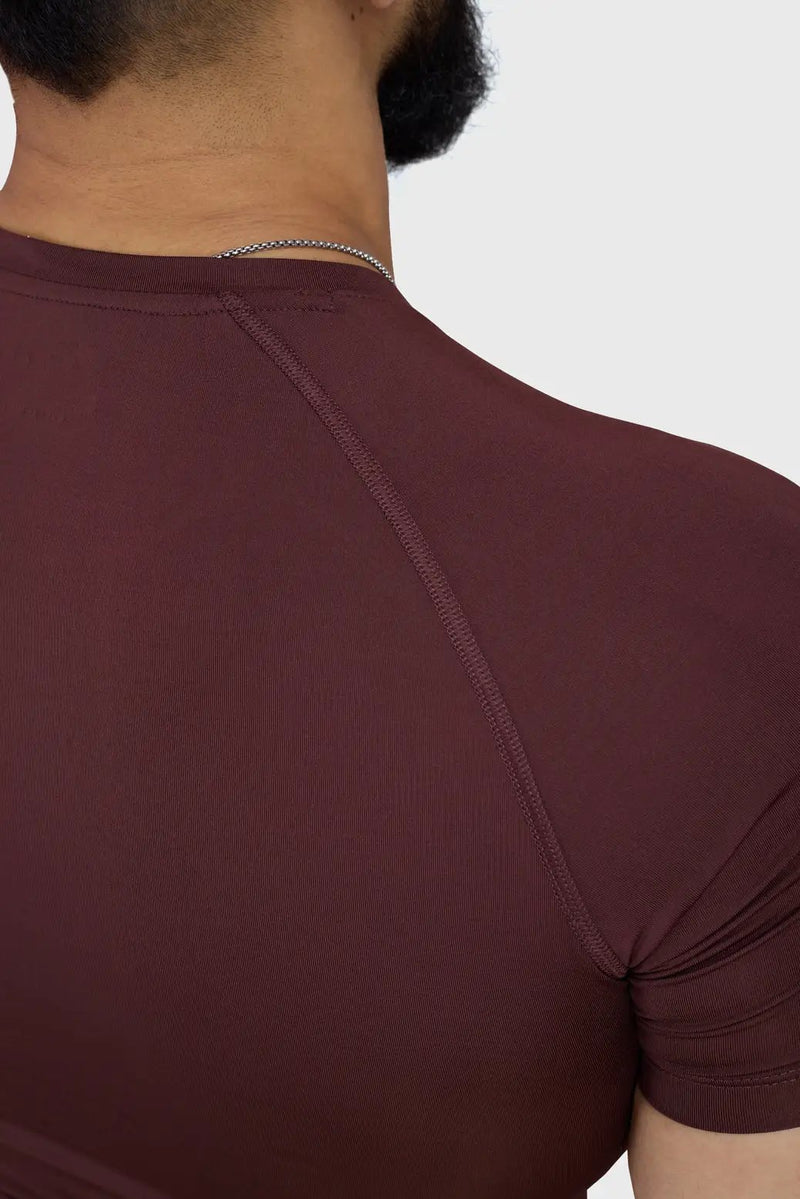 Compression T-shirt Brown by Fuaark Nz