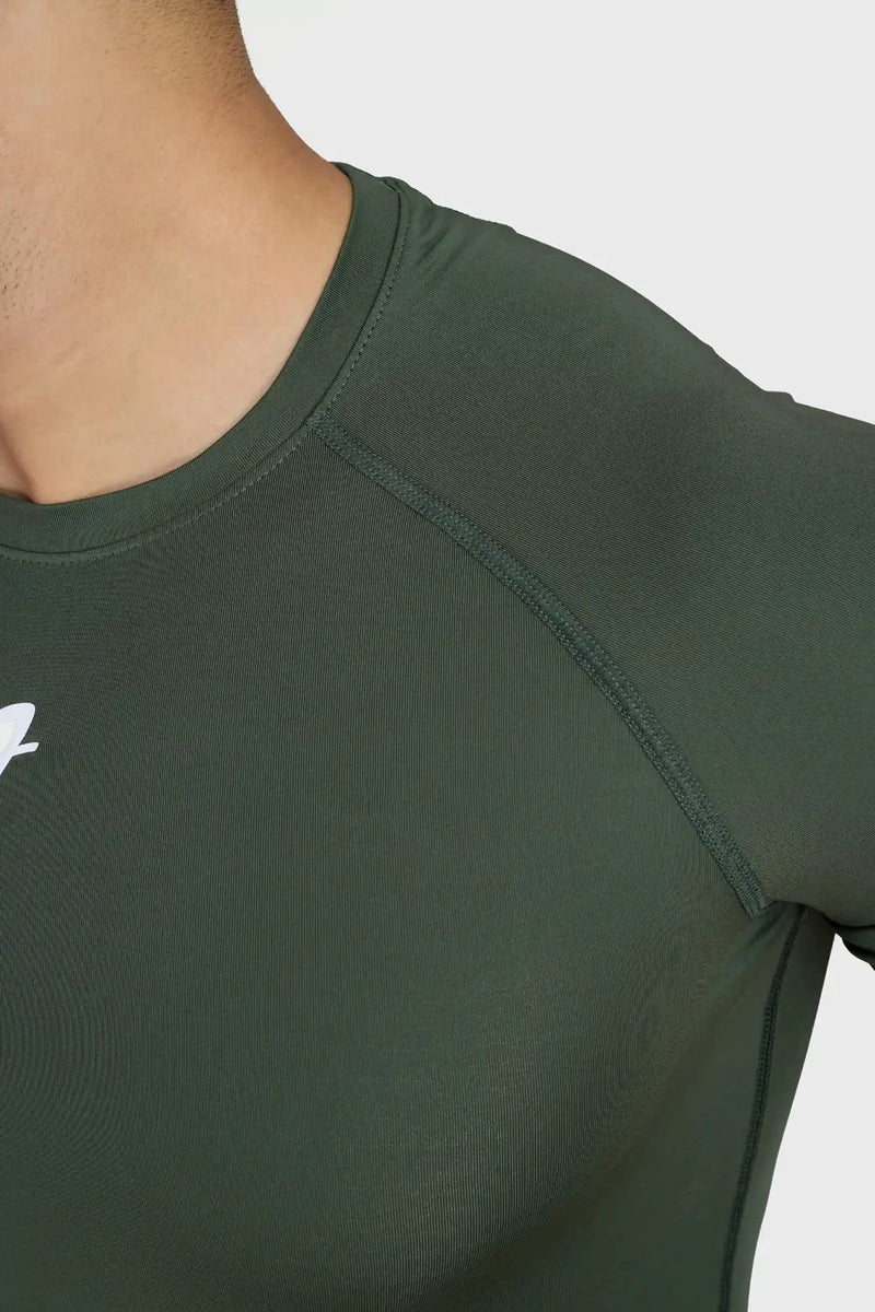 Compression T-shirt Olive by Fuaark Nz