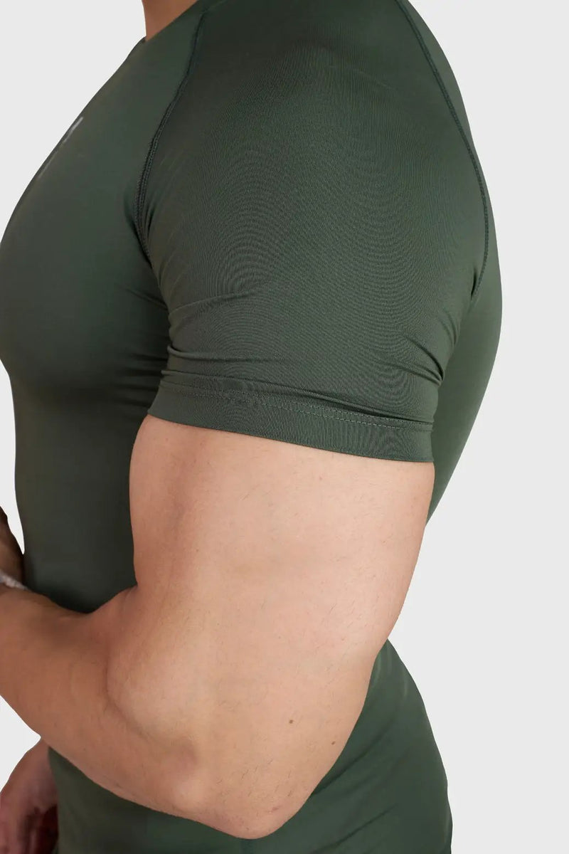 Compression T-shirt Olive by Fuaark Nz