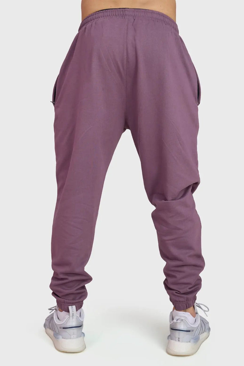 Signature Oversized Band Joggers Mauve by Fuaark Nz
