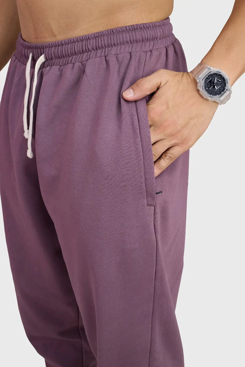 Signature Oversized Band Joggers Mauve by Fuaark Nz