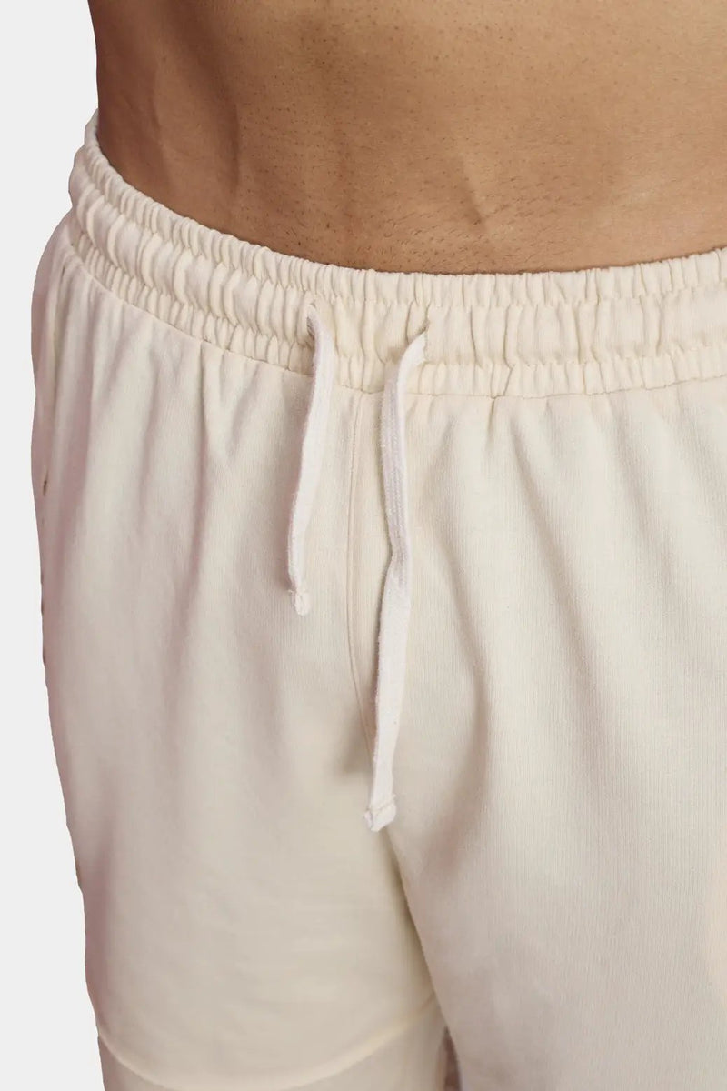 Raw Edge Oversized Shorts Beige by Fuaark Nz