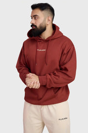 Signature Oversized Hoodie Rust by Fuaark Nz