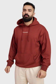 Signature Oversized Hoodie Rust by Fuaark Nz