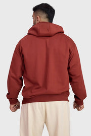 Signature Oversized Hoodie Rust by Fuaark Nz