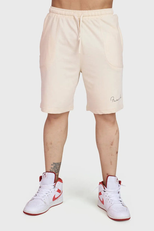 Weekend Oversized Shorts Beige by Fuaark Nz