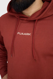 Signature Oversized Hoodie Rust by Fuaark Nz