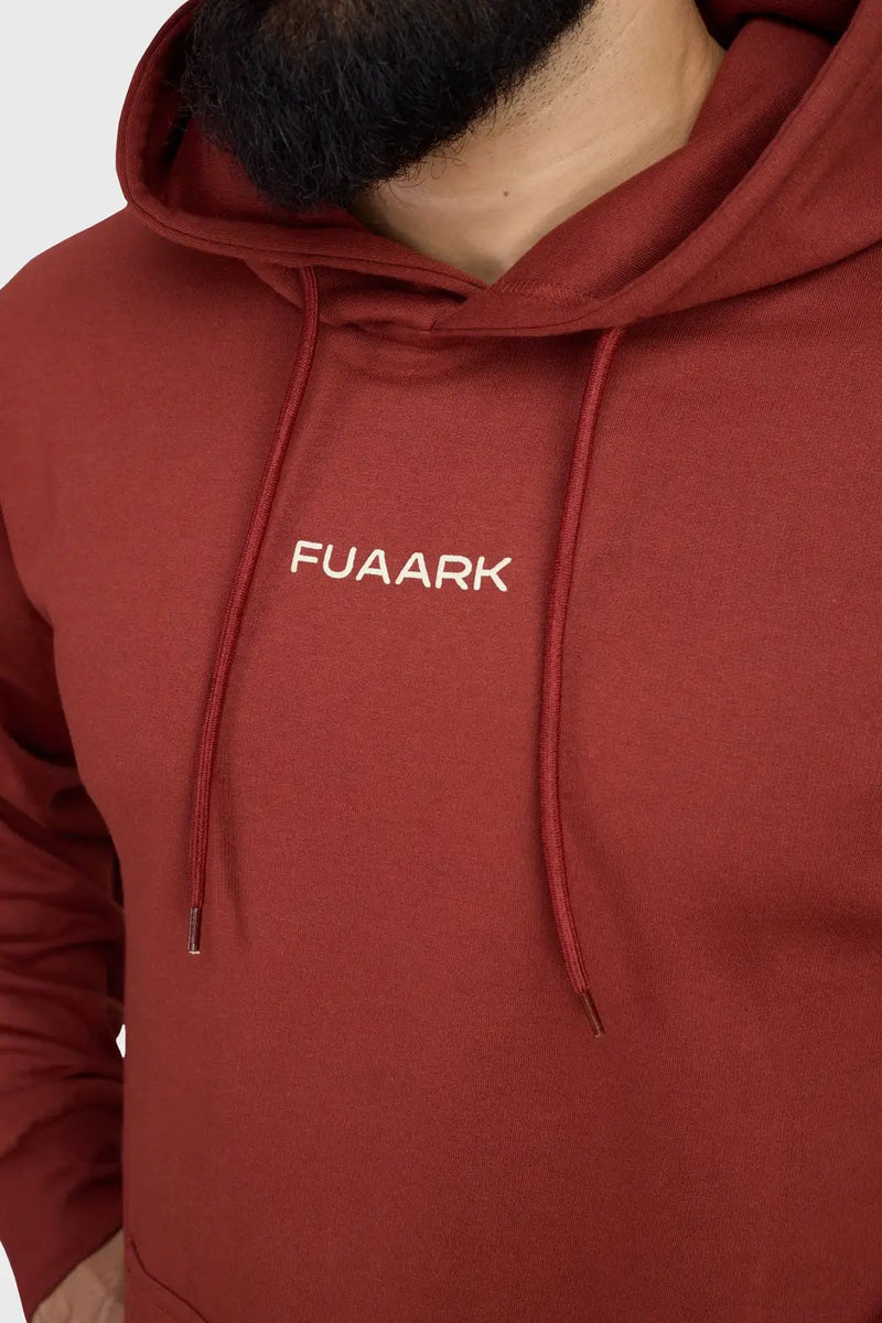 Signature Oversized Hoodie Rust by Fuaark Nz