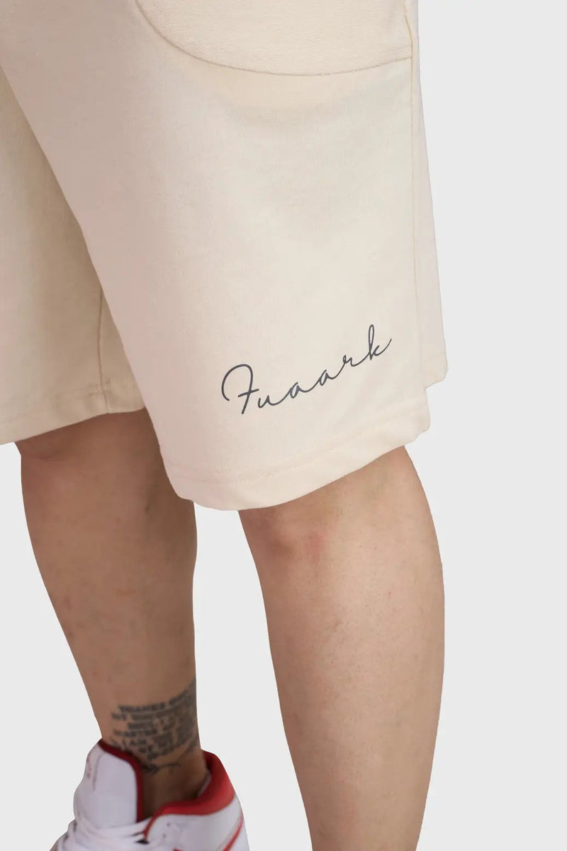 Weekend Oversized Shorts Beige by Fuaark Nz