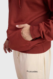Signature Oversized Hoodie Rust by Fuaark Nz
