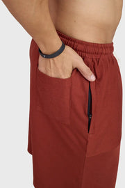 Weekend Oversized Shorts Rust by Fuaark Nz