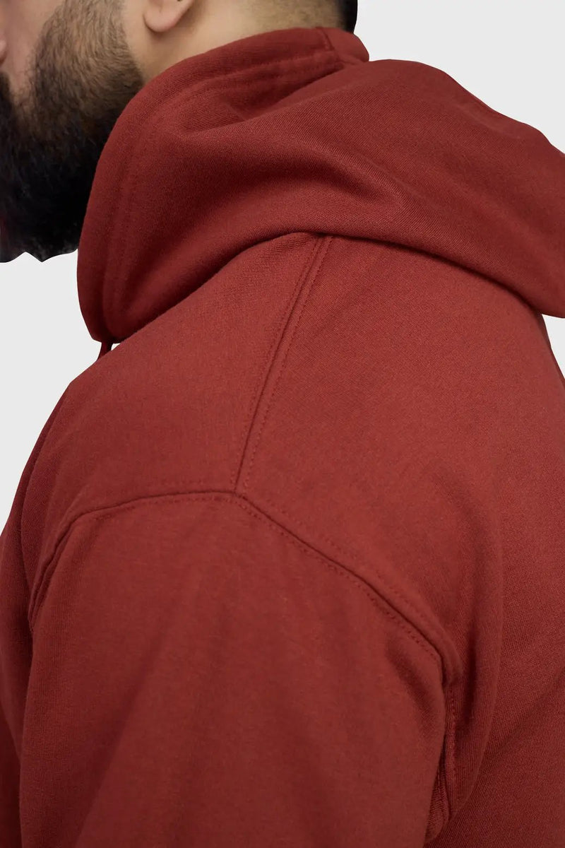 Signature Oversized Hoodie Rust by Fuaark Nz