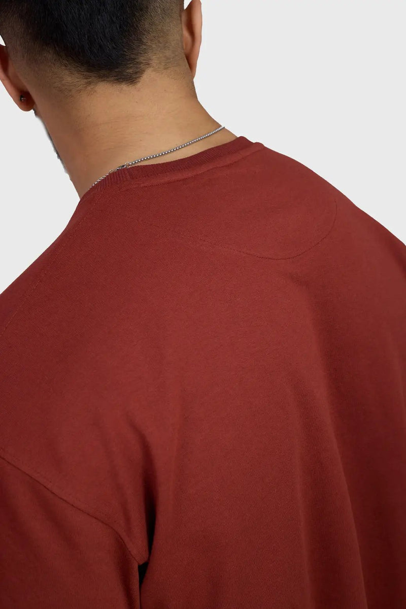 Weekend Oversized T-shirt Rust by Fuaark Nz