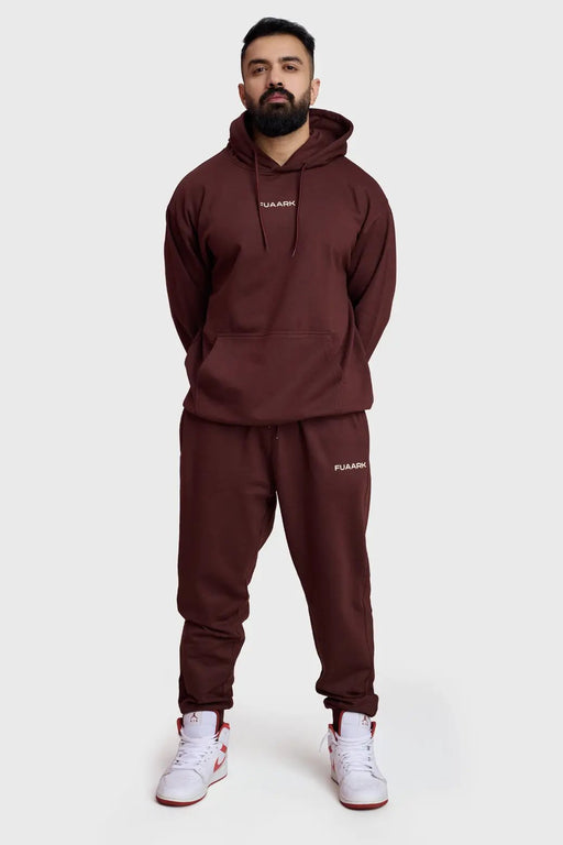 Signature Oversized Joggers Brown by Fuaark Nz