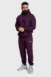 Signature Oversized Hoodie Plum by Fuaark Nz