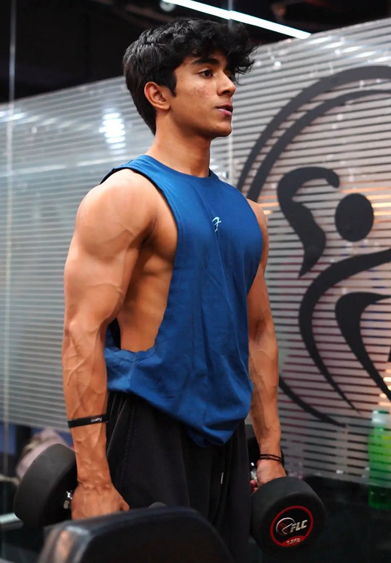 Drift Deep Arm Tank Teal by Fuaark Nz