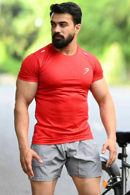 Aero T-shirt Red by Fuaark Nz