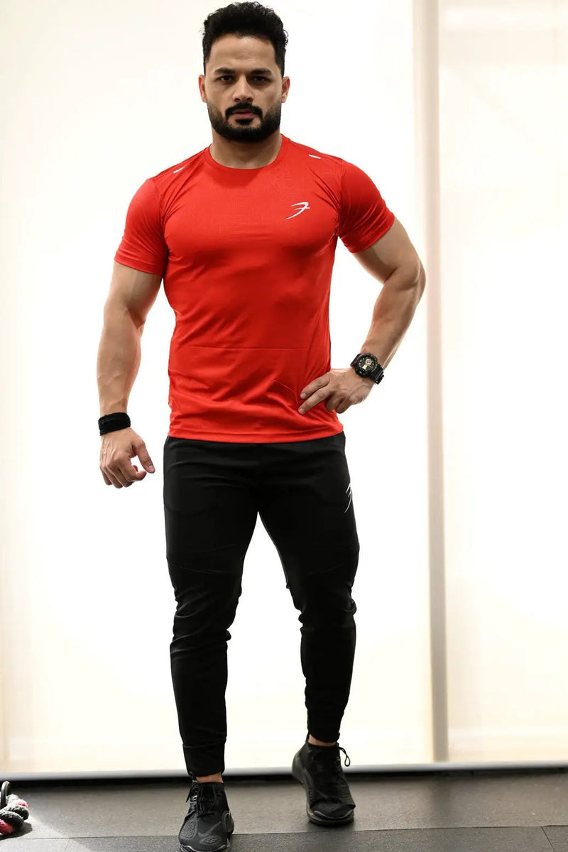 Aero T-shirt Red by Fuaark Nz