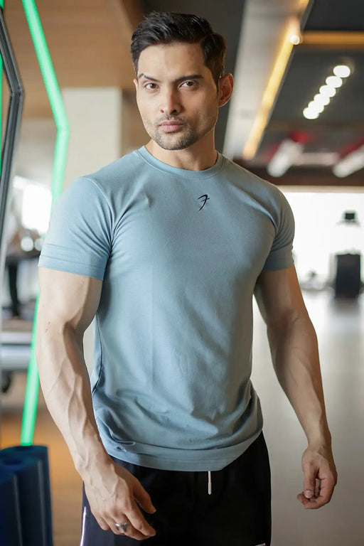 Pulse T-shirt Light Blue by Fuaark Nz