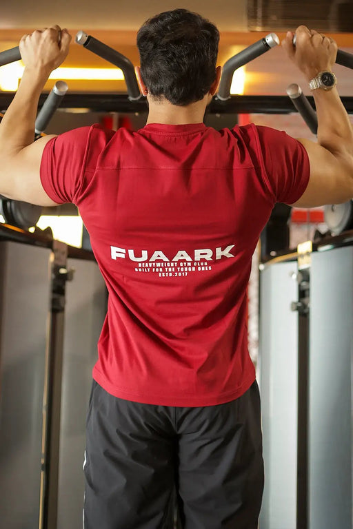 Pulse T-shirt Deep Red by Fuaark Nz