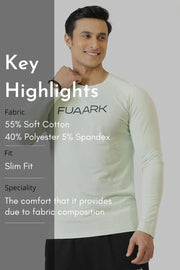 Chase Full Sleeves T-shirt Lime by Fuaark Nz