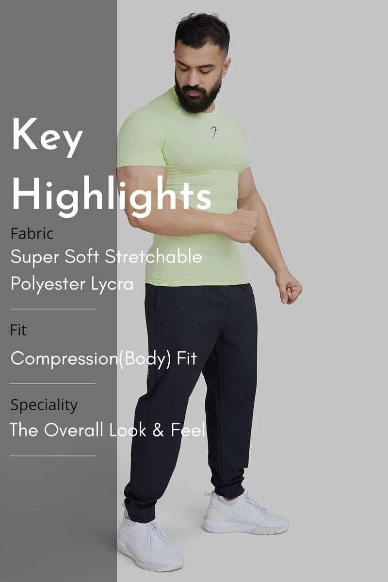 Compression T-shirt Lime by Fuaark Nz