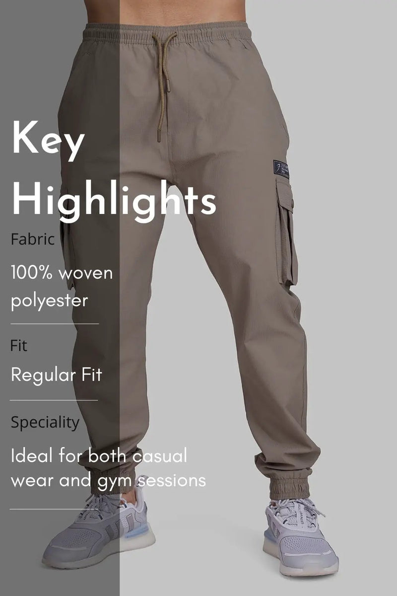 Script Cargo Joggers Brown by Fuaark Nz