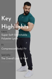 Compression T-shirt Emerald Green by Fuaark Nz