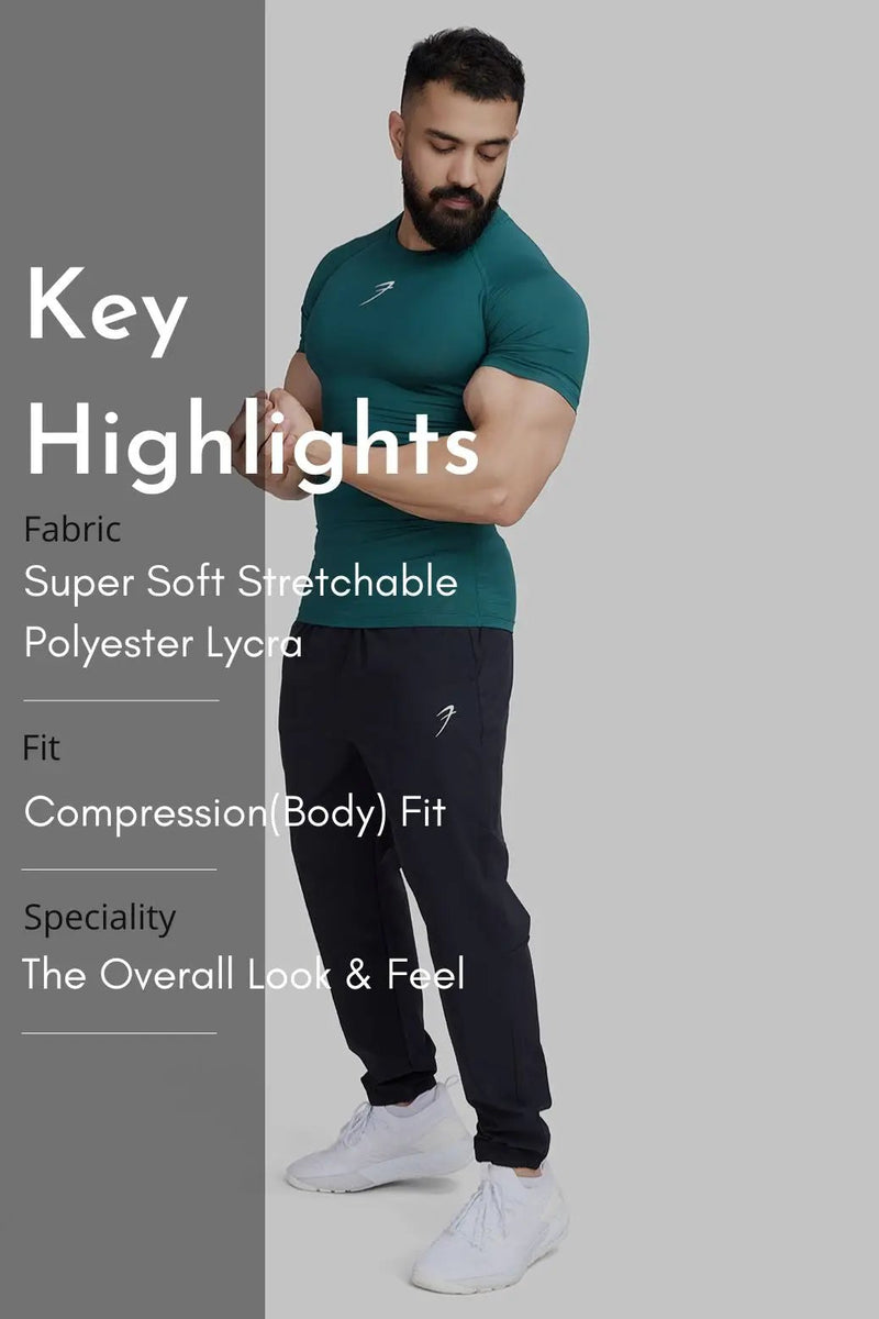 Compression T-shirt Emerald Green by Fuaark Nz