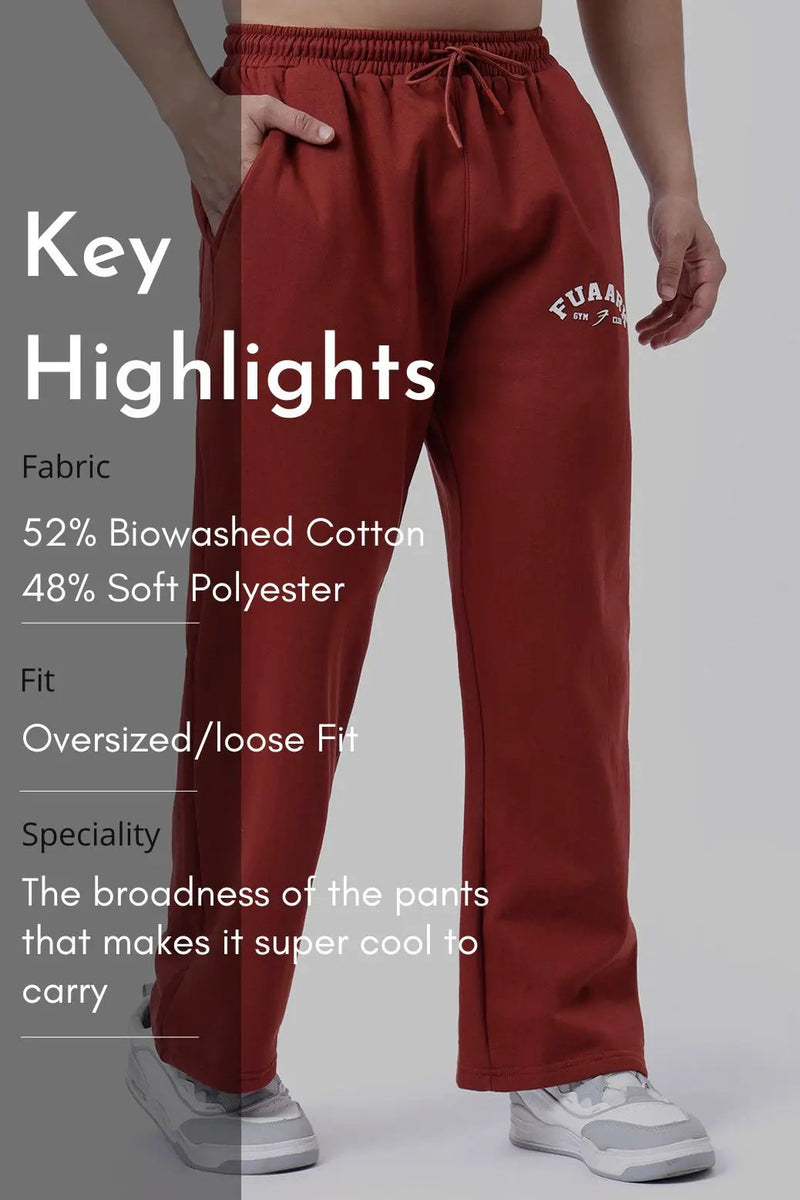Laidback Relaxed Pants Rust by Fuaark Nz
