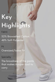 Laidback Relaxed Pants Beige by Fuaark Nz