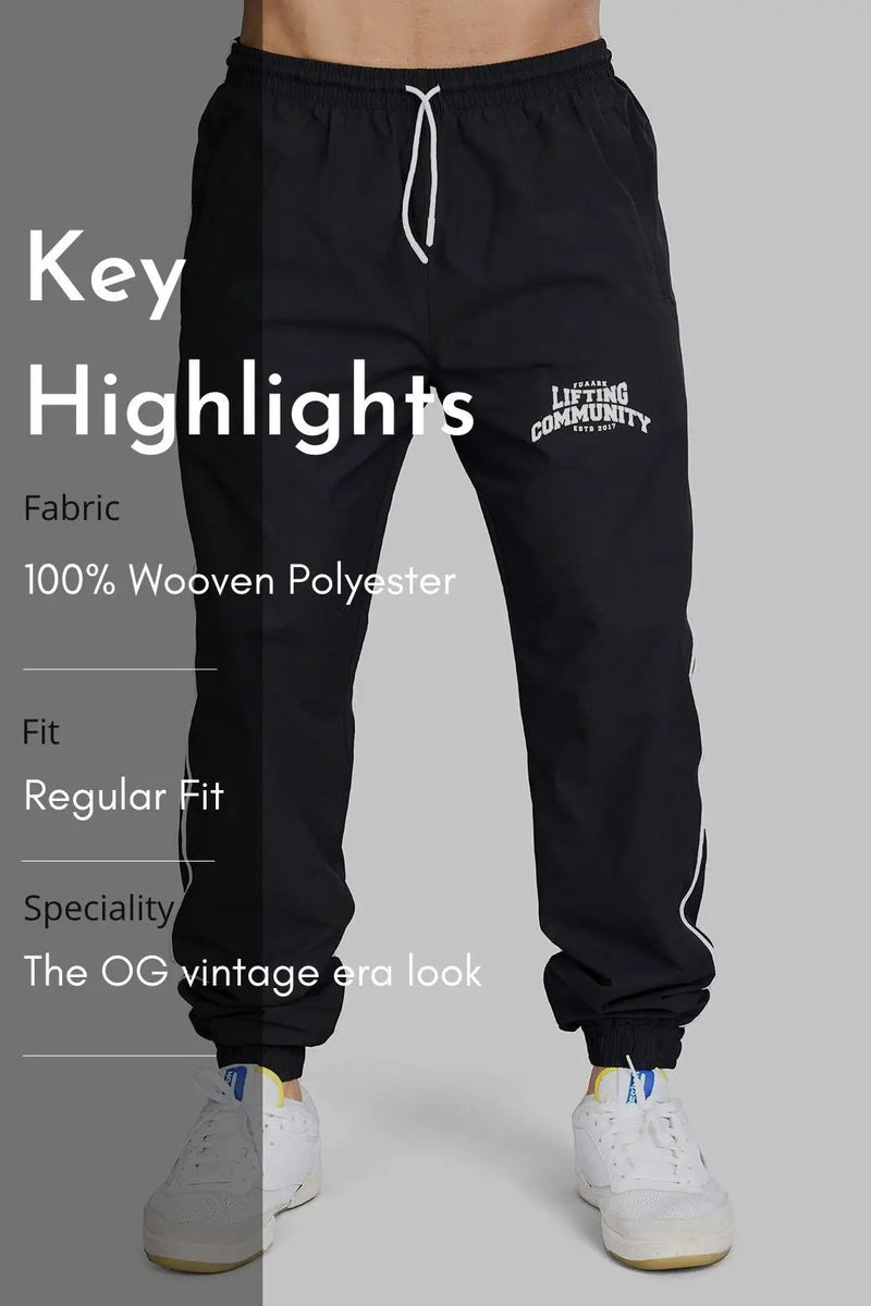 Lifting Community Joggers Black by Fuaark Nz