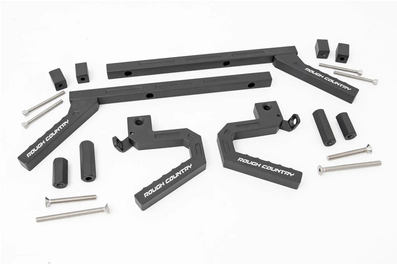 Jeep Aluminum Grab Handle Set 07-18 Wrangler JK Rough Country by Magwarehouse.com