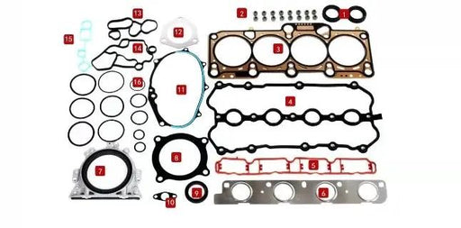 Corteco Engine Gasket Oil Seals Kit for VW GLI GTI R Passat AUDI A3 A4 2.0 TFSI BPY BPG BWA by JBH AUTO PARTS