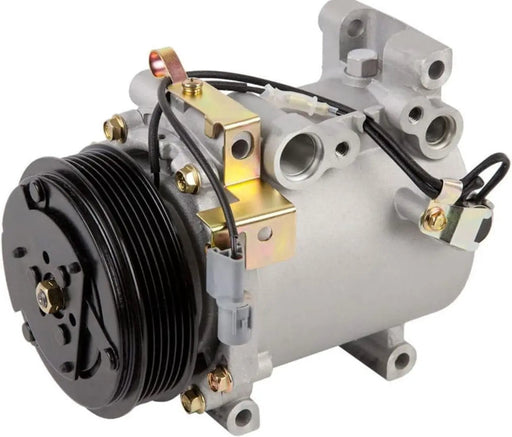 AC Compressor & 115mm 6-Groove A/C Clutch For Mitsubishi Lancer Evolution 2003 2004 2005 Evo VIII Replaces MSC90C - BuyAutoParts 60-03146NA NEW by JBH AUTO PARTS