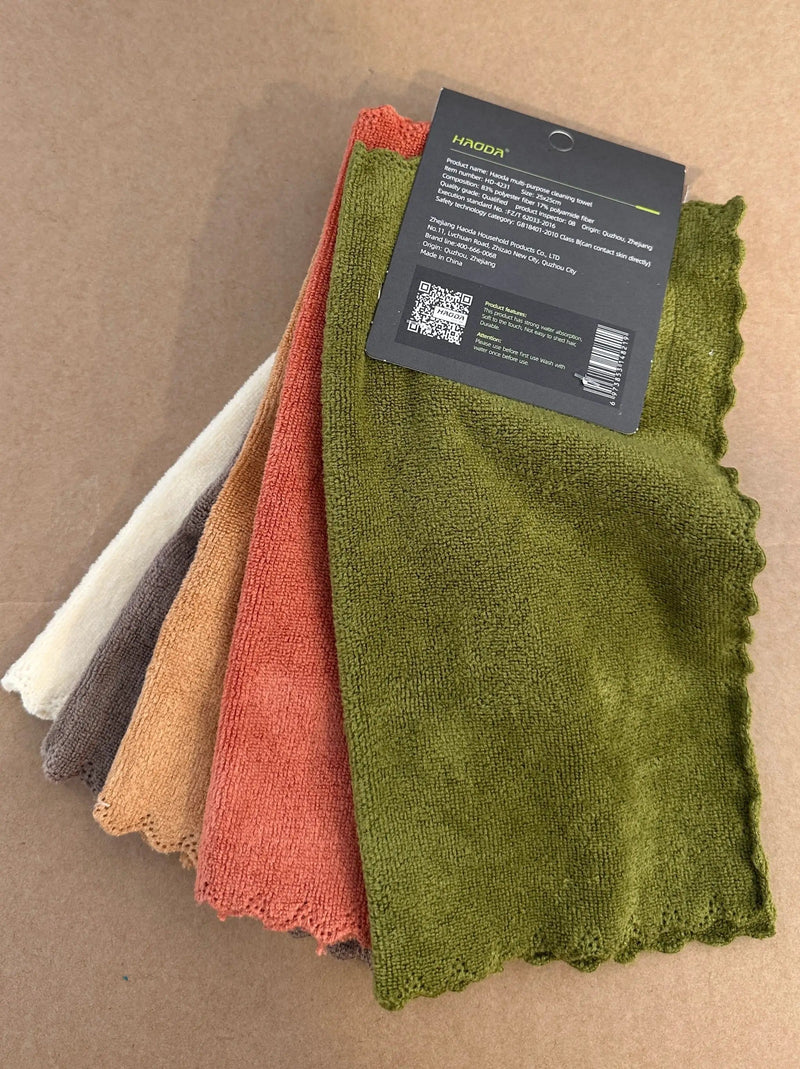 Nest & Stem Homewares Cleaning Cloths Frankly Cotton Fibre Cleaning Cloths – Set of 5 Frankly Cotton Fibre Cleaning Cloths 5 Pack Ultra Soft