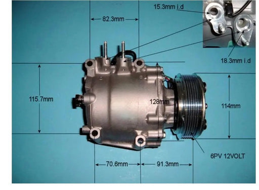 AC compressor for Honda Civic 1.7L OEM#38810 PLA E01 by JBH AUTO PARTS