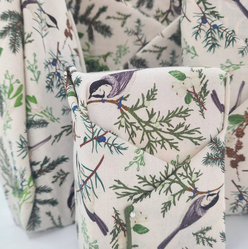 Waste Free Celebrations Furoshiki Wrapping Cloths Nadarrach Beathe Coille - 4 Furoshiki Gift Wraps Nadarrach Beathe Coille - 4 Furoshiki Gift Wraps