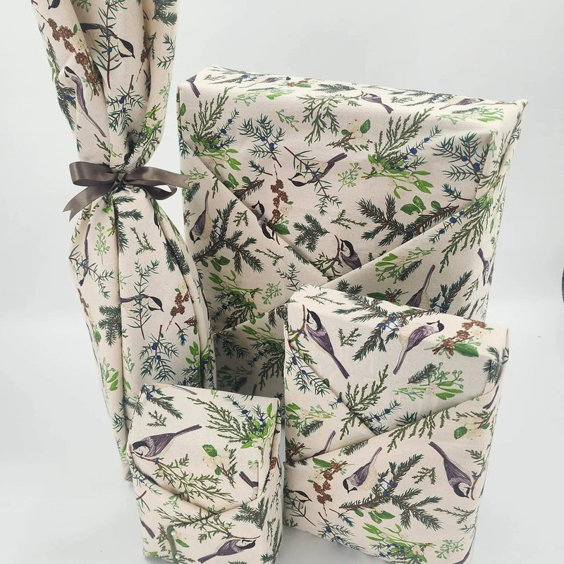 Waste Free Celebrations Furoshiki Wrapping Cloths Nadarrach Beathe Coille - 4 Furoshiki Gift Wraps Nadarrach Beathe Coille - 4 Furoshiki Gift Wraps