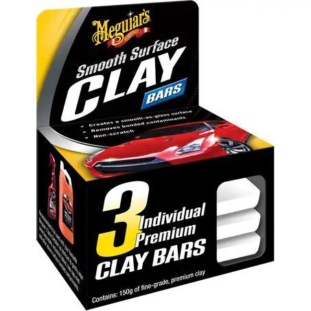 G1117 - Meguiar's Smooth Surface Clay Bar 3 Pack by Racing Pro NZ Ltd