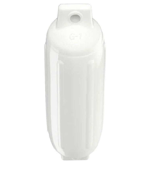 G2 Polyform Utility Fender 117X407mm in white, ideal for boats and commercial fishing applications.